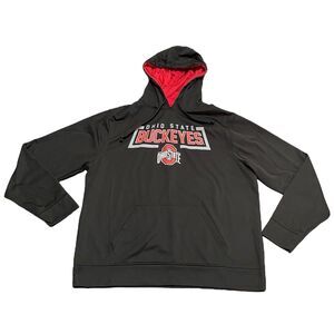 Ohio State Buckeyes Sweatshirt Size XL Hoodie Black Red Hooded